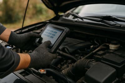 Diagnostic Service - Mobile mechanic performing diagnostic service service